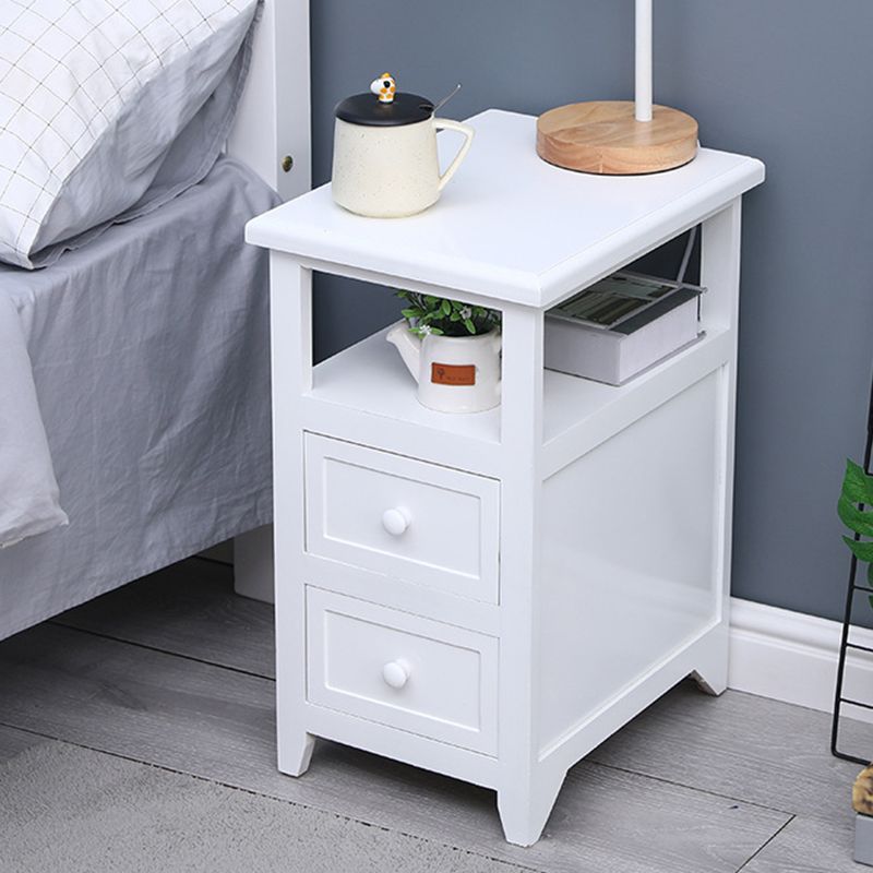 Modern Solid Wood Nightstand Drawers Storage 21 Inch H Legs Included Night Table Clearhalo 'Bedroom Furniture' 'furn' 'furn_night_stand' 'Furniture' 'night_stand' 'Nightstands' 1200x1200_5d5ada14-13b8-47ae-9624-f19f5fcefcdf