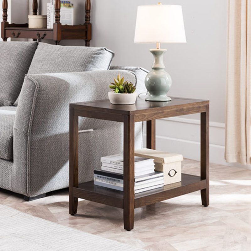 Modern Wood Side Table with no Wheels and Drawers for Living Room Clearhalo 'Coffee & Accent Tables' 'End & Side Tables' 'end_side_table' 'end_side_tables' 'furn' 'furn_end_side_tables' 'Furniture' 'furniture_end_side_table' 'Living Room Furniture' 1200x1200_5d5ceeab-034c-4f22-a661-e7c1c0e0976b