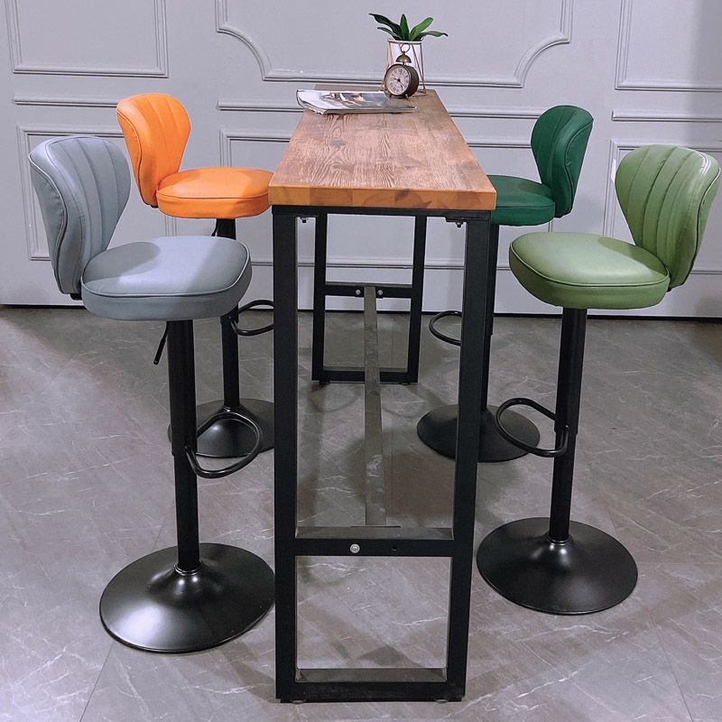 Adjustable Height Leather Indoor Bar Stool Footrest Low Back Counter Stool with Cushion Clearhalo 'Bar Furniture' 'Bar Stools' 'bar_stools' 'furn' 'furn_bar_stools' 'furniture_bar_stools' 'Kitchen & Dining Furniture' 'kitchen&dining_furn' 'kitchen' 'kitchen_furn' Furniture' 1200x1200_5d5e5200-7d07-4ee0-af01-1c9e705a456a