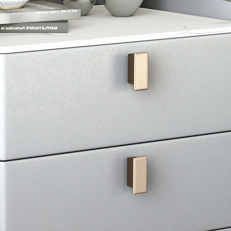 Comodini moderni da 20 "W 24,5" H comodino in pietra con 3-cassetti