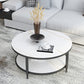 Glam Round 4 Legs Coffee Table Slate Top Coffee Cocktail Table Clearhalo 'Coffee & Accent Tables' 'Coffee Tables' 'coffee_tables' 'furn' 'furn_coffee_tables' 'Furniture' 'Living Room Furniture' 1200x1200_5d60ad16-cecb-4388-8dde-80894383d8e0