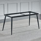 Industrial Rectangle Stone Table Standard Height Kitchen Room Table with 4 Legs
