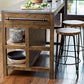 Home Dining Kitchen Island Table Wooden Legs Kitchen Island with Drawer