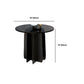 Modern Style Round Glass Table with Metal Base Pedestal Base Coffee Table