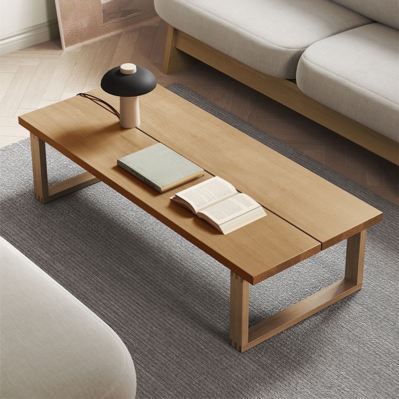 Sled Natural Coffee Table Set Rectangle Solid Wood Coffee Table Clearhalo 'Coffee & Accent Tables' 'Coffee Tables' 'coffee_tables' 'furn' 'furn_coffee_tables' 'Furniture' 'Living Room Furniture' 1200x1200_5d639a25-f836-4ff6-b49e-eb0c140a4b0f