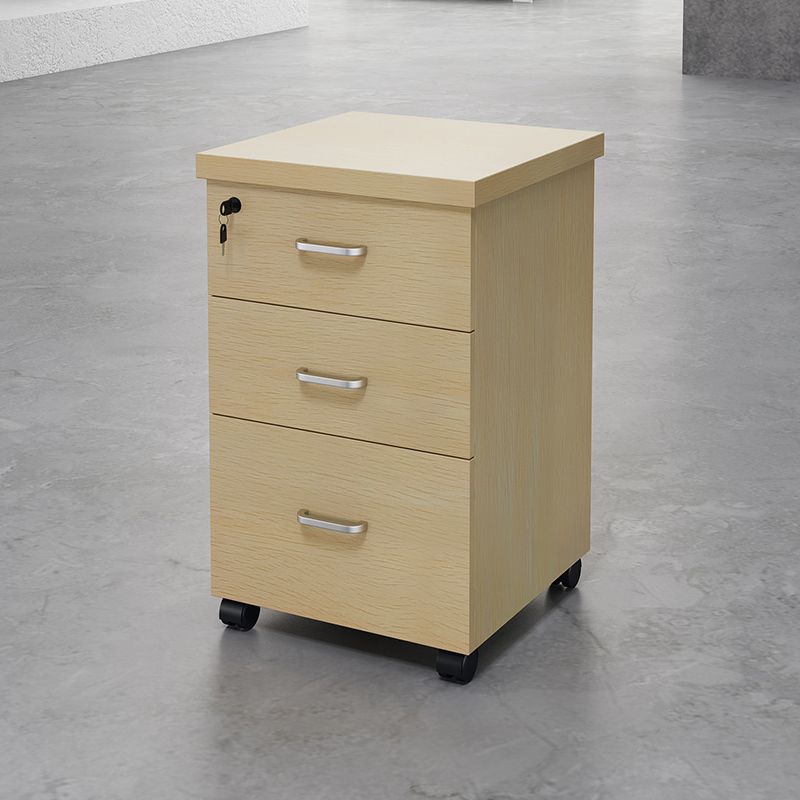 Contemporary File Cabinets Solid Wood Frame Key Lock File Pedestal Clearhalo 'Filing Cabinets' 'filling_cabinets' 'furn' 'furn_filling_cabinets' 'Furniture' 'Office Furniture' 1200x1200_5d643455-9483-4959-b97f-f3913f713707