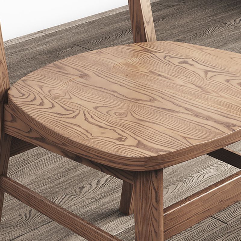 リビングルームのためのモダンサイド椅子ソリッドウッド屋内ダイニングチェア