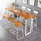 Rectangle Bar Dining Table Contemporary Bar Table with White Sled Base Clearhalo 'Bar Furniture' 'Bar Tables' 'bar_tables' 'furn' 'furn_bar_tables' 'Furniture' 'furniture_bar_tables' 'Kitchen & Dining Furniture' 1200x1200_5d66e098-912f-439b-bc4a-2a378543a565