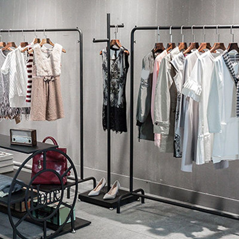 Industrial Metal Coat Hanger Hall Stand Hooks Free Standing Entryway Kit Hall Tree Clearhalo 'Entry & Mudroom Furniture' 'furn' 'furn_hall_tree_coat_racks' 'Furniture' 'Hall Trees & Coat Racks' 'hall_tree_coat_racks' 1200x1200_5d68c909-a1ed-46ae-adcd-96fc96e08767