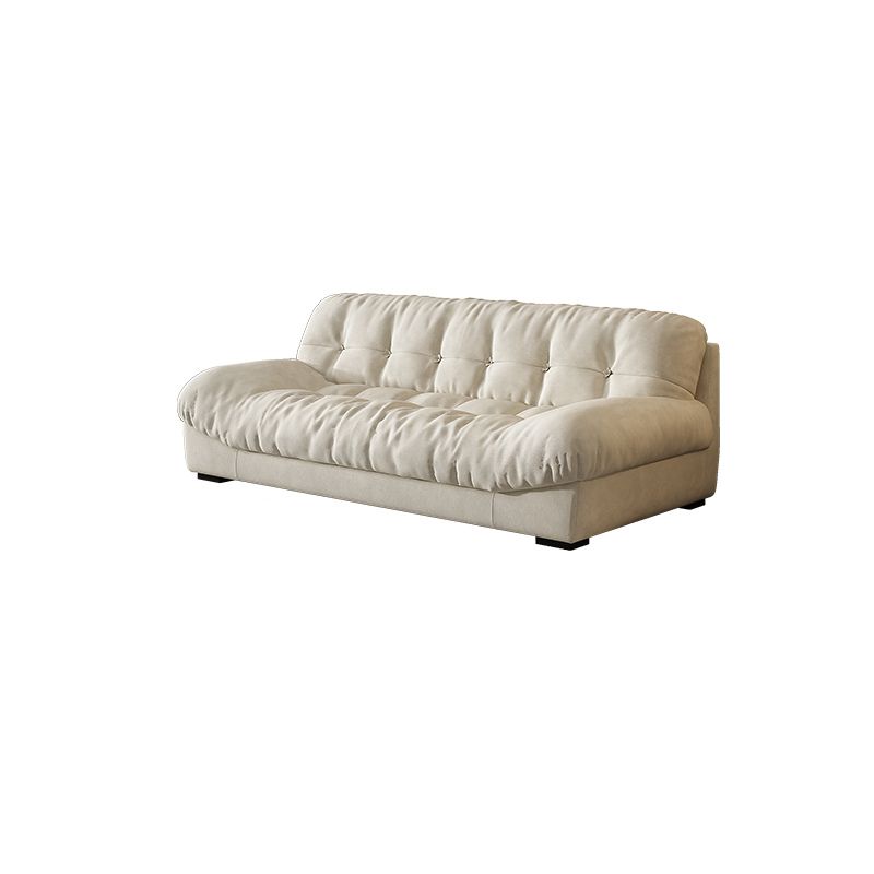 Transitional Modern Biscuit Back Standard Sofa 31.5"High Armless Sofa,Beige Clearhalo 'furn' 'furn_sofas' 'Furniture' 'Living Room Furniture' 'Sofa' 'sofas' 1200x1200_5d691436-29ad-4b75-b984-dba71b7ac37f