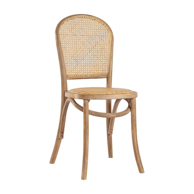 Bentwood Armless Dining Chairs Rattan Open Back Side Chairs with Wood Legs Clearhalo ' kitchen&dining_furn' 'Dining Chairs' 'Dining Tables & Seating' 'dining_chair' 'furn' 'furn_dining_chair' 'Furniture' 'furniture_dining_chair' 'Kitchen & Dining Furniture' 'kitchen' 1200x1200_5d6b05d2-ce14-4746-8896-4ed13a1a4f86