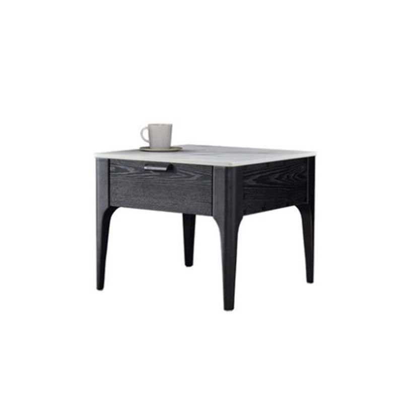 Square Solid Wood 4 Legs End Table Modern Brown/Black Side Table with Storage Clearhalo 'Coffee & Accent Tables' 'End & Side Tables' 'end_side_table' 'end_side_tables' 'furn' 'furn_end_side_tables' 'Furniture' 'furniture_end_side_table' 'Living Room Furniture' 1200x1200_5d6b07df-dc43-4092-b461-377c64339e49