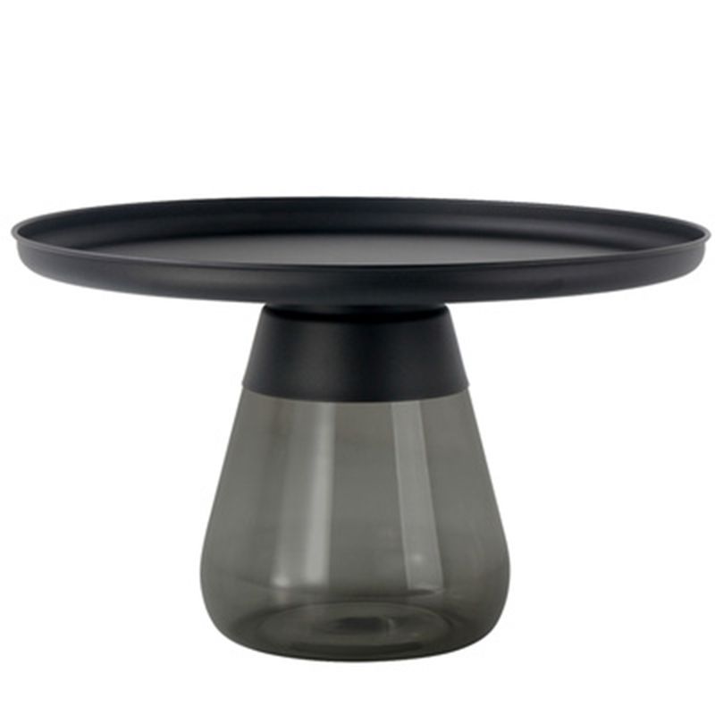16.5"/20.4" Tall Glass Pedestal Metal Round Tray Top Coffee Table Clearhalo 'Coffee & Accent Tables' 'Coffee Tables' 'coffee_tables' 'furn' 'furn_coffee_tables' 'Furniture' 'Living Room Furniture' 1200x1200_5d6e3822-3bf5-45e7-83d7-7230efdd8b93