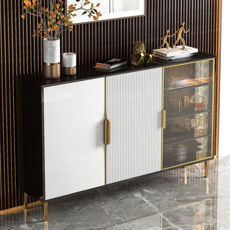 Server da pranzo in stile moderno 38 pollici Server a buffet in legno artificiale per cucina