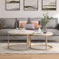 Table basse gigogne ronde en ardoise Frame 2 pièces