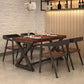 Industrial Pine Wood Table for Restaurant Rectangle Dining Table with Trestle Base Clearhalo ' dining_table' 'Dining Tables & Seating' 'Dining Tables' 'furn' 'furn_dining_table' 'Furniture' 'furniture_dining_table' 'Kitchen & Dining Furniture' 'kitchen&dining_furn' 'kitchen' 'kitchen_dining_table' 1200x1200_5d725b82-22c0-48e3-ab2a-41f6f35bd546