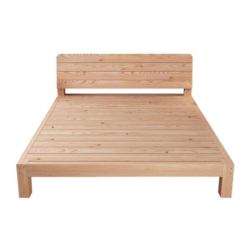 Scandinavisch rechthoekig bed hoofdeinde houten bed met aangepaste benen
