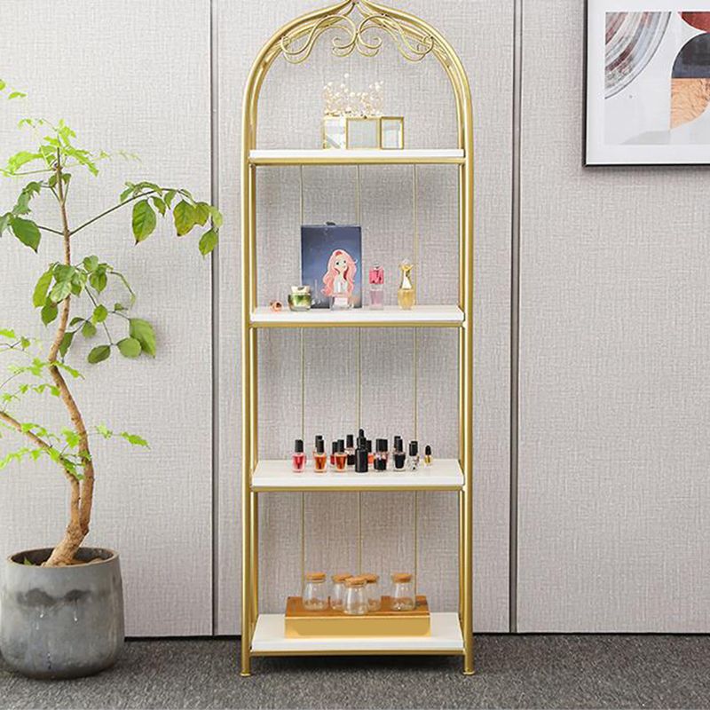 Estantería de estantería moderna de oro Etagere Metal Open Bookcase para sala de estar