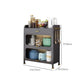 Black Metal Dining Server Contemporary Buffet Server for Kitchen Clearhalo 'buffet_sideboard' 'Buffets & Sideboards' 'furn' 'furn_buffet_sideboard' 'Furniture' 'Kitchen & Dining Furniture' 1200x1200_5d780c03-12ea-4d43-909f-57078a2c1554