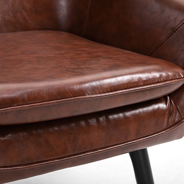 Contemporary Style Upholstered Arm Chair Solid Back Dining Side Chairs for Home Use Clearhalo ' kitchen&dining_furn' 'Dining Chairs' 'Dining Tables & Seating' 'dining_chair' 'furn' 'furn_dining_chair' 'Furniture' 'furniture_dining_chair' 'Kitchen & Dining Furniture' 'kitchen' 1200x1200_5d78ede7-c992-4f65-8a28-d8d31b4d6c5d