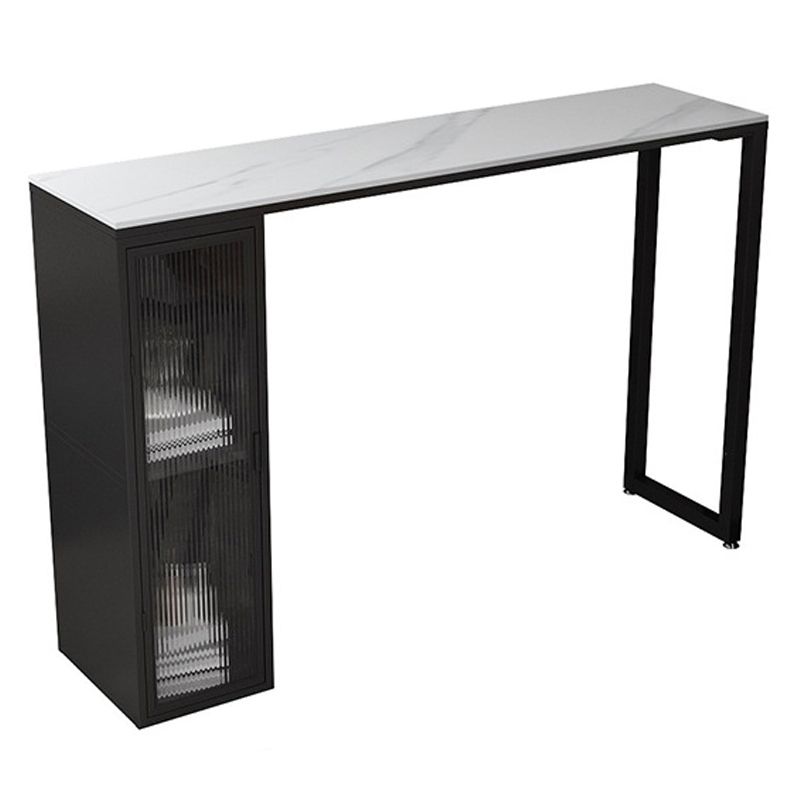 Contemporary Style Bar Counter Table Sintered Stone Table for Kitchen Clearhalo 'Bar Furniture' 'Bar Tables' 'bar_tables' 'furn' 'furn_bar_tables' 'Furniture' 'Kitchen & Dining Furniture' 1200x1200_5d7a7961-4991-4f78-9cc7-f6030211f64c