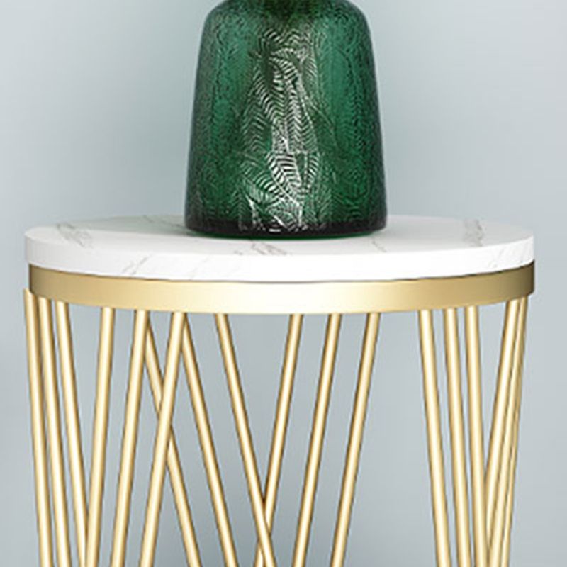 Mid-Century Contemporary Solid Marble Round/Square Frame Living Room Side End Table Clearhalo 'Coffee & Accent Tables' 'End & Side Tables' 'end_side_tables' 'furn' 'furn_end_side_tables' 'Furniture' 'Living Room Furniture' 1200x1200_5d7af98d-f335-43d4-b5de-c08d0dea5d63