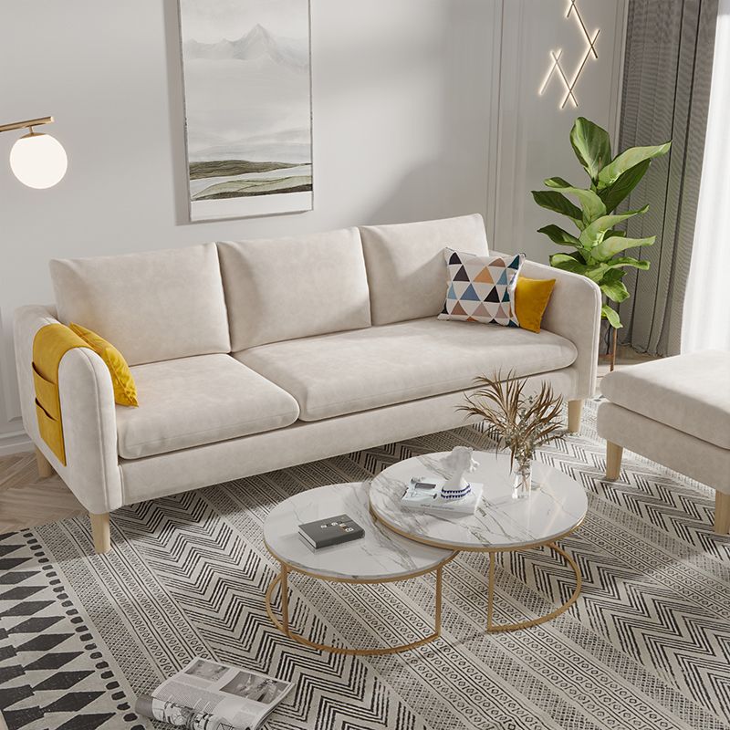 Mordern Square Arm Sofa with Tight Back Convertible Sofa for Living Room, Apartment Clearhalo 'furn' 'furn_sofas' 'Furniture' 'furniture_sofas' 'kitchen' 'kitchen_sofas' 'Living Room Furniture' 'Sofa' 'sofas' 1200x1200_5d7b4996-4a91-4fa8-bb23-a2550c2a75c6