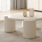 Round 4 Legs Cocktail Table Engineered Wood Coffee Table in White Clearhalo 'Coffee & Accent Tables' 'Coffee Tables' 'coffee_tables' 'furn' 'furn_coffee_tables' 'Furniture' 'Living Room Furniture' 1200x1200_5d7c0fbb-9704-483c-984f-40effe5c5d73