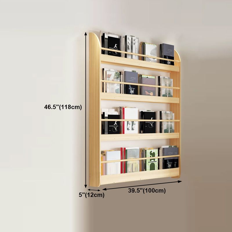 Wood Floating Bookcase Contemporary Style Wall Mounted Book Shelf Clearhalo 'Bookcases' 'furn' 'furn_bookcases' 'Furniture' 'furniture_bookcases' 'kitchen' 'kitchen_bookcases' 'Living Room Furniture' 'Office Furniture' 1200x1200_5d7c4942-c375-40e7-b0e0-1c70f7cd73d4