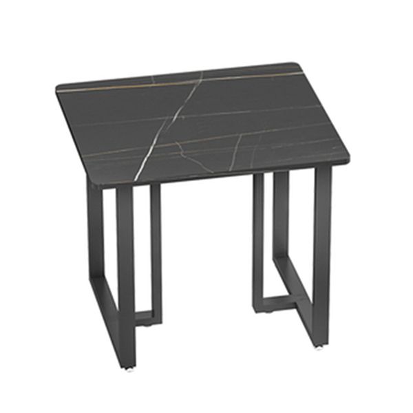 Industrial Sintered Stone Dinner Room Kitchen Table Black Sled Table for Dining Room Clearhalo ' dining_table' 'Dining Tables & Seating' 'Dining Tables' 'furn' 'furn_dining_table' 'Furniture' 'furniture_dining_table' 'Kitchen & Dining Furniture' 'kitchen&dining_furn' 'kitchen' 'kitchen_dining_table' 1200x1200_5d7c7083-44fb-4cfb-984b-4d7e700b49df