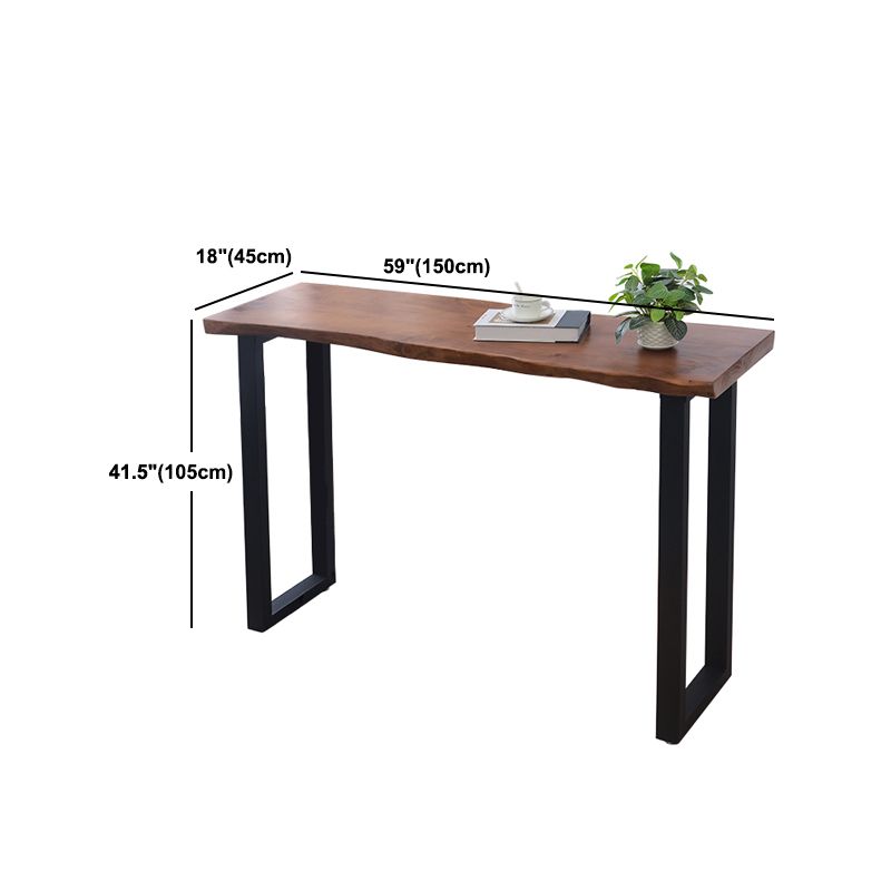 Tavolo da cocktail bar in slitta industriale Tavolino in legno massiccio per soggiorno