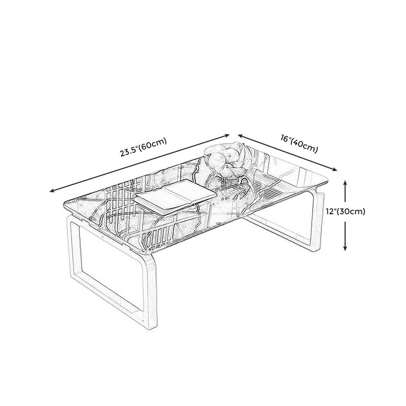 11.8"H Modern Sled Metal Base Square Top Coffee Table for Apartment Clearhalo 'Coffee & Accent Tables' 'Coffee Tables' 'coffee_tables' 'furn' 'furn_coffee_tables' 'Furniture' 'Living Room Furniture' 1200x1200_5d7f4285-588a-48e2-a108-49b564f6b4d1