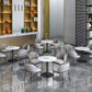 Glam White Standard Dining Table Round Shape Sintered Stone Dining Table with Tulip Base Clearhalo ' dining_table' 'Dining Tables & Seating' 'Dining Tables' 'furn' 'furn_dining_table' 'Furniture' 'furniture_dining_table' 'Kitchen & Dining Furniture' 'kitchen&dining_furn' 'kitchen' 'kitchen_dining_table' 1200x1200_5d8492af-54c7-4633-8451-0b27d9530a48