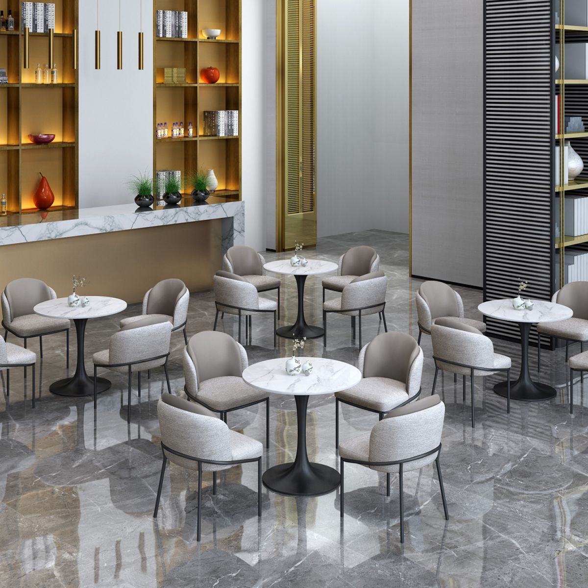 Glam White Standard Dining Table Round Shape Sintered Stone Dining Table with Tulip Base Clearhalo ' dining_table' 'Dining Tables & Seating' 'Dining Tables' 'furn' 'furn_dining_table' 'Furniture' 'furniture_dining_table' 'Kitchen & Dining Furniture' 'kitchen&dining_furn' 'kitchen' 'kitchen_dining_table' 1200x1200_5d8492af-54c7-4633-8451-0b27d9530a48