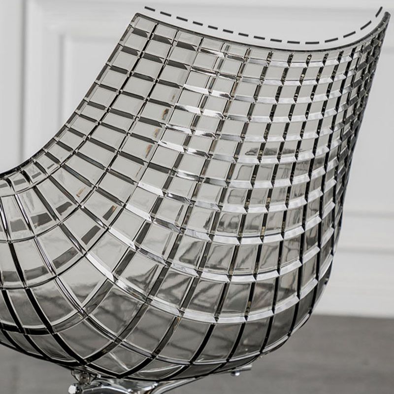 Contemporary Style Dining Chairs Arm Chairs for Kitchen with Metal Legs