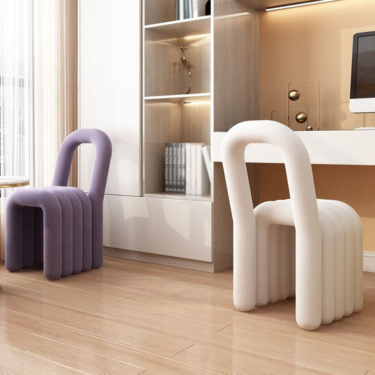 Contemporary Velvet Armless Dining Chair Metal Dining Room Chairs for Home Use Clearhalo ' kitchen&dining_furn' 'Dining Chairs' 'Dining Tables & Seating' 'dining_chair' 'furn' 'furn_dining_chair' 'Furniture' 'furniture_dining_chair' 'Kitchen & Dining Furniture' 'kitchen' 1200x1200_5d85be7d-d239-4d53-93ed-6341914f5419