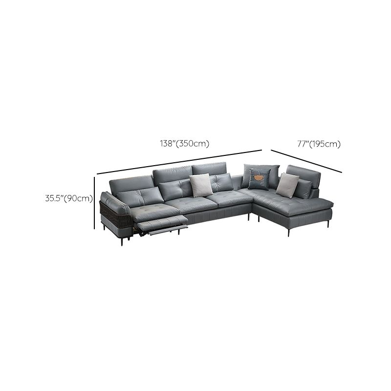 76" Wide Industrial Sectional Sofa Leather Sleeper Sectional Clearhalo 'furn' 'furn_sectionals' 'Furniture' 'Living Room Furniture' 'Sectionals' 1200x1200_5d87608f-43b8-4039-aa24-c9b98c2e4823