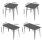 Industrial Sintered Stone Dinner Room Kitchen Table Black Table with Grey Frame for Dining Room Clearhalo ' dining_table' 'Dining Tables & Seating' 'Dining Tables' 'furn' 'furn_dining_table' 'Furniture' 'furniture_dining_table' 'Kitchen & Dining Furniture' 'kitchen&dining_furn' 'kitchen' 'kitchen_dining_table' 1200x1200_5d8880be-f52c-47b4-bfdd-3f68c935facd