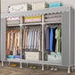 Contemporary Wardrobe Armoire with Shelves Steel Wardrobe Closet for Home Clearhalo 'Armoires & Wardrobes' 'armoires_wardrobes' 'Bedroom Furniture' 'furn' 'furn_armoires_wardrobes' 'Furniture' 1200x1200_5d896d46-5ba1-4857-91c7-55a5d9ac3165