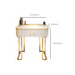 Wooden Makeup Vanity Desk Lighted Mirror Dressing Table Stool Set with Drawer