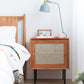 15.75" Tall Rattan Bedside Cabinet Solid Wood Nightstand with 1 Door Clearhalo 'Bedroom Furniture' 'furn' 'furn_night_stand' 'Furniture' 'night_stand' 'Nightstands' 1200x1200_5d8a1a37-9a7a-4ba0-9e97-407288714981