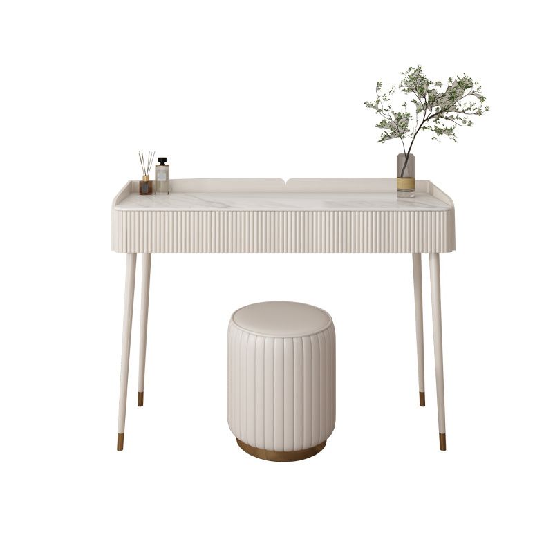 Modern Makeup Vanity Table for Bedroom with Stool Set 31.5" High