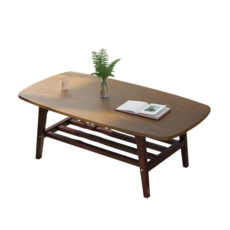 Modern Style Solid Wood Top Rectangular Walnut/wood Coffee Table Clearhalo 'Coffee & Accent Tables' 'Coffee Tables' 'coffee_tables' 'furn' 'furn_coffee_tables' 'Furniture' 'furniture_coffee_tables' 'Living Room Furniture' 1200x1200_5d8caa53-07c4-43bf-b8dd-edde11a76f69