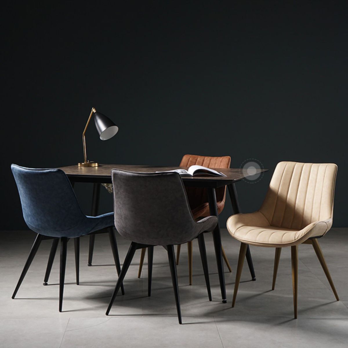 Metal Scandinavian Style Dining Chair Dining Room Armless Parsons Chair Clearhalo ' kitchen&dining_furn' 'Dining Chairs' 'Dining Tables & Seating' 'dining_chair' 'furn' 'furn_dining_chair' 'Furniture' 'furniture_dining_chair' 'Kitchen & Dining Furniture' 'kitchen' 1200x1200_5d8ce285-04da-4883-b58c-3439fdaaf3ab