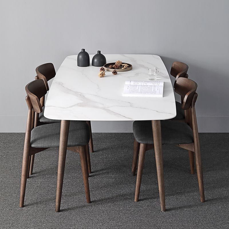 Contemporary Sintered Stone Dining Table Rectangular 4 Legs Table in White Clearhalo ' dining_table' 'Dining Tables & Seating' 'Dining Tables' 'furn' 'furn_dining_table' 'Furniture' 'furniture_dining_table' 'Kitchen & Dining Furniture' 'kitchen&dining_furn' 'kitchen' 'kitchen_dining_table' 1200x1200_5d8d3bc6-ee4e-486a-84a1-90d760353697