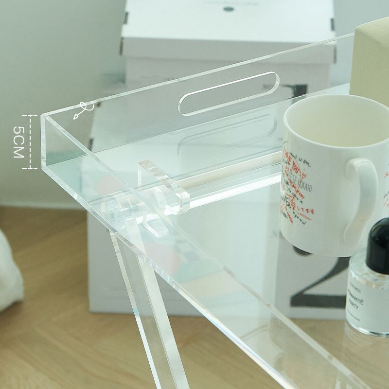 Rectangular Side Table Plastic Modernistic 20.1" W x 14.2" D x 24" H End Table Clearhalo 'Coffee & Accent Tables' 'End & Side Tables' 'end_side_tables' 'furn' 'furn_end_side_tables' 'Furniture' 'Living Room Furniture' 1200x1200_5d8dbf80-61c7-447b-8e6f-5c97bba0547d