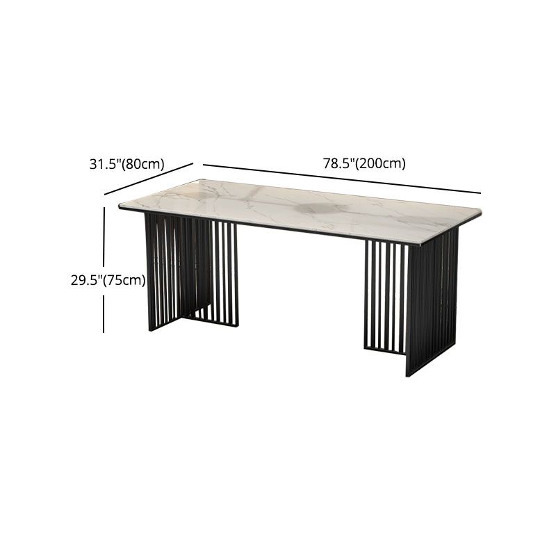 Luxury Dining Set 1/2/5 Pieces Sintered Stone Dining Table with Leather Chairs Clearhalo 'Dining Room Sets' 'Dining Tables & Seating' 'dining_room_set' 'furn' 'furn_dining_room_set' 'Furniture' 'furniture_dining_room_set' 'Kitchen & Dining Furniture' 1200x1200_5d8e0484-a154-467a-93b0-fdc0e6a888a0