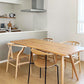 Contemporary Style Pine Dining Table 4 Legs Solid Wood Base Rectangle Table for Home Clearhalo ' dining_table' 'Dining Tables & Seating' 'Dining Tables' 'furn' 'furn_dining_table' 'Furniture' 'furniture_dining_table' 'Kitchen & Dining Furniture' 'kitchen&dining_furn' 'kitchen' 'kitchen_dining_table' 1200x1200_5d8e1a7a-0f5b-4447-b465-5b739797cf56