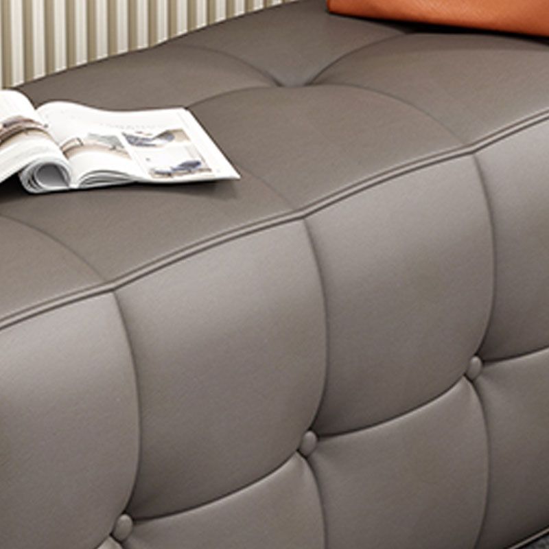 Contemporary Home Rectangular Ottoman Leather Foot Stool without Legs Clearhalo 'furn' 'furn_ottomans_poufs' 'Furniture' 'Living Room Furniture' 'Ottomans & Poufs' 'ottomans_poufs' 1200x1200_5d91fc9e-f7e4-43f4-ae23-b4aca278c026