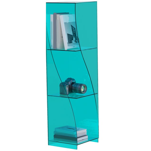 Modern Style Closed Back Bookshelf Vertical Acrylic Bookcase Clearhalo 'Bookcases' 'furn' 'furn_bookcases' 'Furniture' 'Office Furniture' 1200x1200_5d959696-848f-4b09-9ee4-371931fd196a